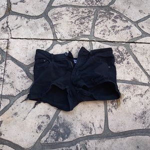 Black Jean shorts